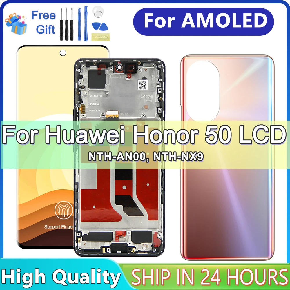 

For HUAWEI 6.57''Honor 50 For Honor50 NTH-AN00 NTH-NX9 LCD Display Touch Screen Digitizer Assembly Replacement