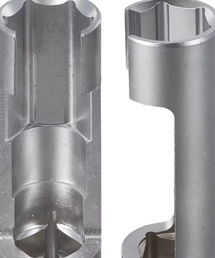 17mm 19mm Hexagonal Opening Diesel Fuel Injector Pipe Removal Sleeve Wrench Set For Hard To Reach Nuts And Bolts Socket Tools