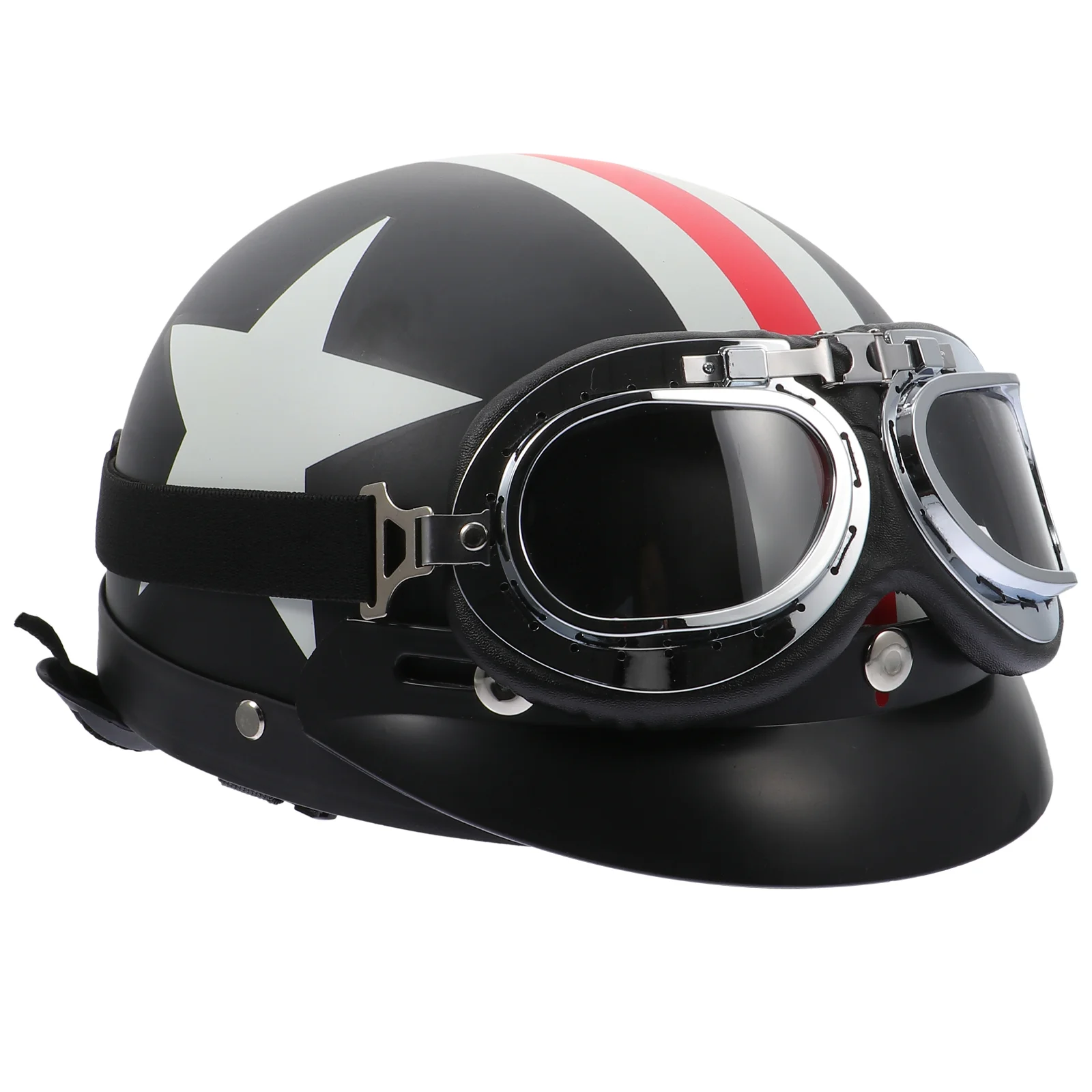 Motorcycle Helmets Winter Sports Snowboard Cycling Black with Visor Goggles Men and Women