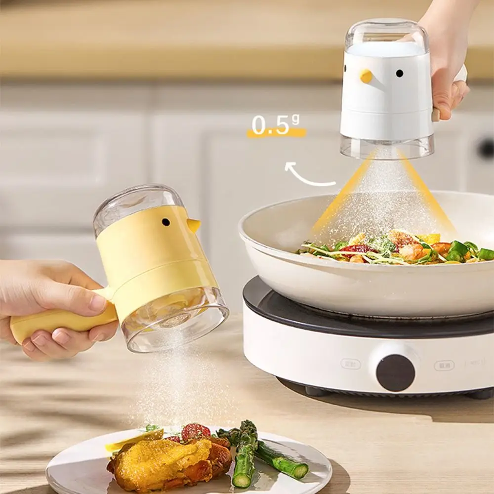 

Creative Cartoon Spice Dispenser Chicken Shape Quantitative Measuring BBQ Seasoning Bottle Sealed Lid Refillable