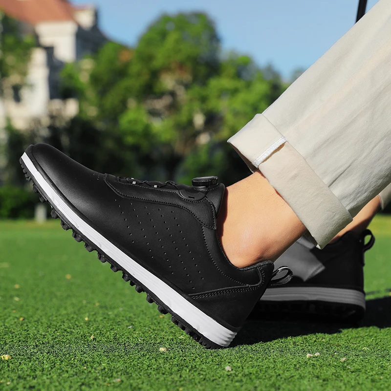 Męskie profesjonalne buty golfowe Bez paznokci Buty treningowe do gry w golfa Wygodne i oddychające buty golfowe Odkryty antypoślizgowe trampki męskie