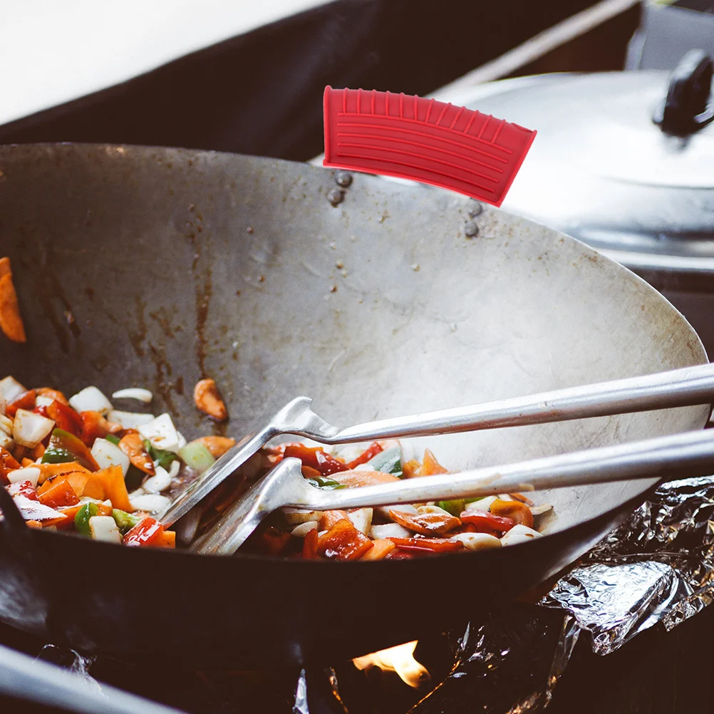 

Silicone Pot Handle Cover Heat Resistant Anti-Scald Protection For Cookware Kitchen Stew Pot Protector Boiler Handle Cover