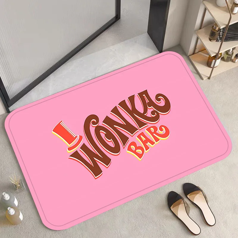 Living Room Carpet W-Wonka logo 50x80 Entrance Doormat Mat Kitchen Mats Prayer Rug Foot Rugs Door Welcome Carpets Home Decor