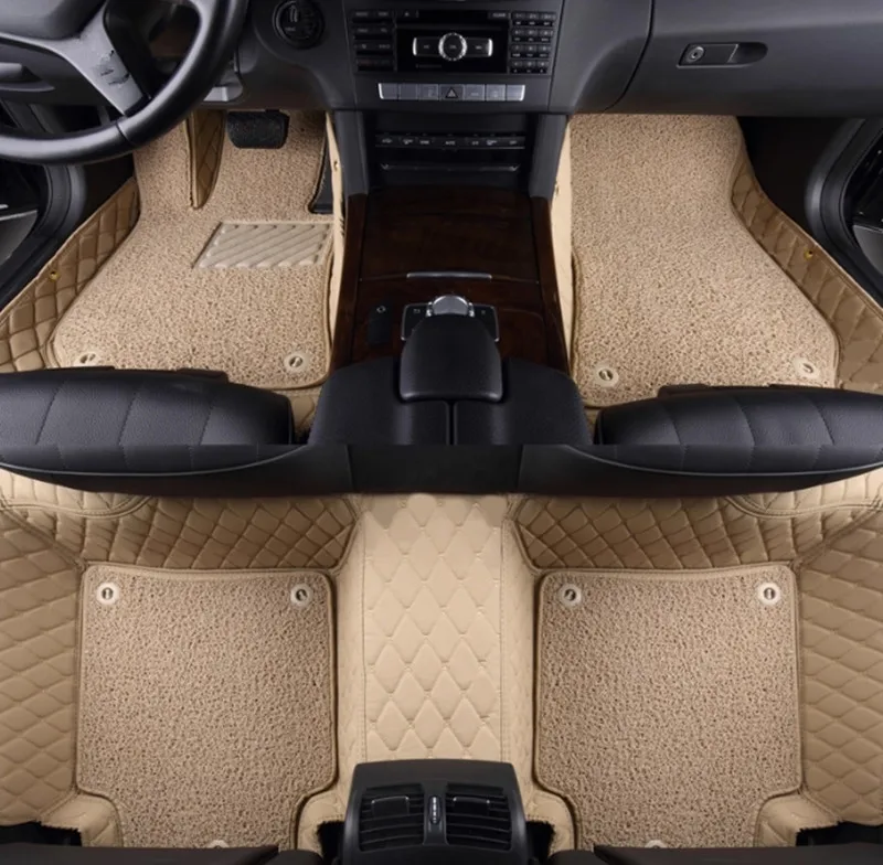 

Top quality rugs! Custom special car floor mats for Hyundai Santa fe 5 seats 2025 durable double layers carpets for Santafe 2024