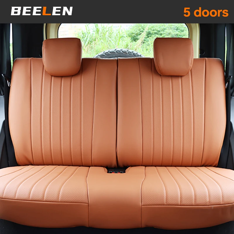 Nappi material For jimny 5 doors accessories waterproof PU Leather Full Set car seat cover for Suzuki Jimny 2023 2024 5door