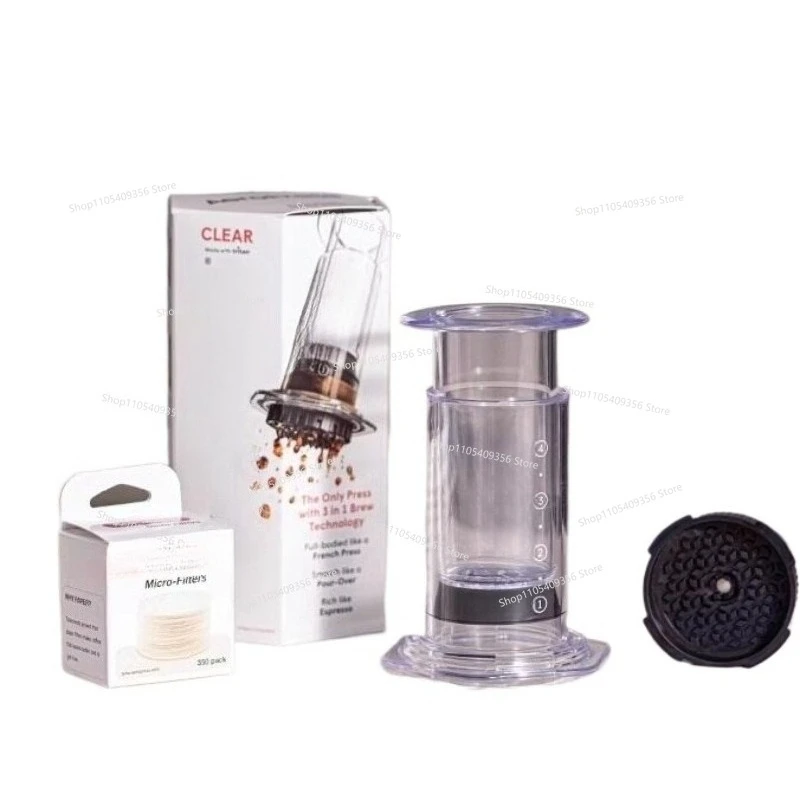 For Clear Hand Press Coffee Machine Portable Concentrated Extraction Hand Drip Coffee Pot