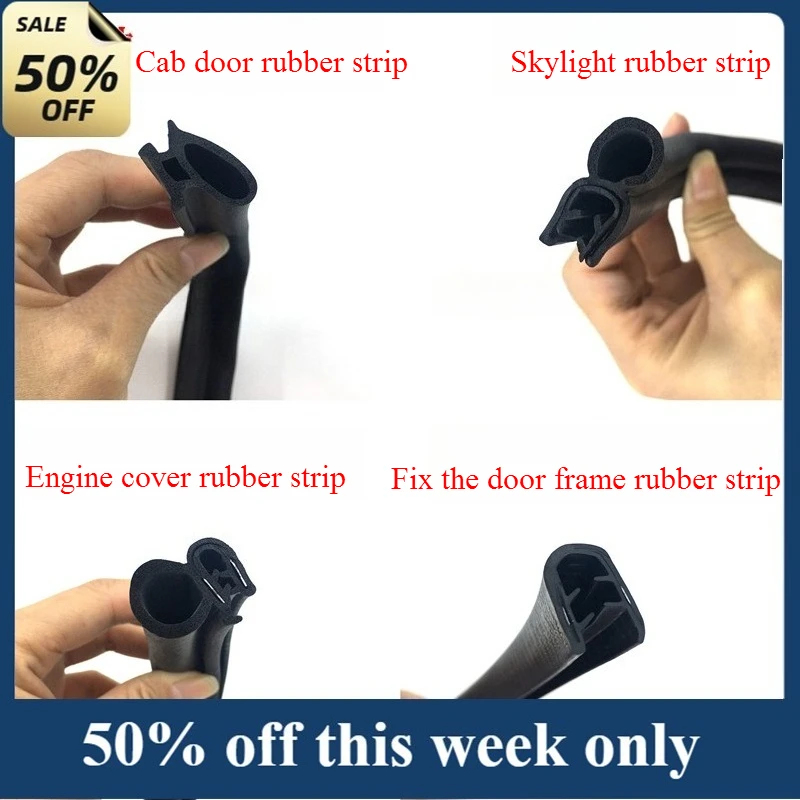 

Excavator Rubber Strip for Sany Komatsu Hitachi Cat Kobelco Doosan Daewoo Cab Door Glass Window Sealing Strip