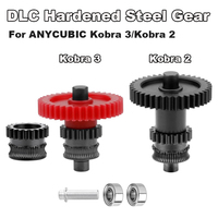 Dual Gears For Kobra 2 Kobra 2 Neo Kobra 2 Max Hardened Steel DLC Coating Gear For ANYCUBIC Kobra 3 3D Printer Extrusion Wheel