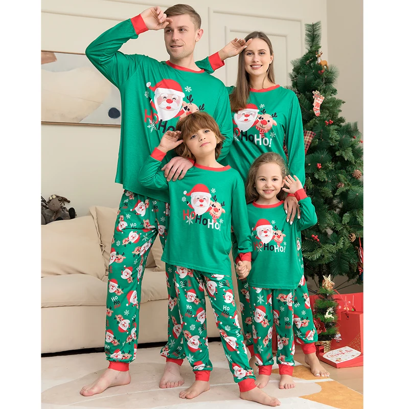 Christmas Family Pajamas Set 2025 Xmas Matching Outfit Adult Kids Women Pyjamas Clothes Mother And Daughter Father Son Sleepwear