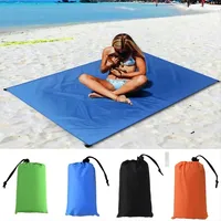 1.4*2m Waterproof Pocket Beach Blanket Folding Camping Mat Mattress Portable Lightweight Outdoor Picnic Mat Sand Beach Sunbathin