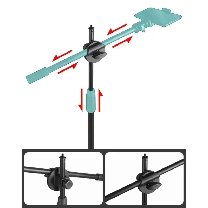 Tripod kaki tiga fotografi, Tripod lengan diartikulasikan untuk ponsel pintar, Meja Tripe berdiri untuk Film ponsel