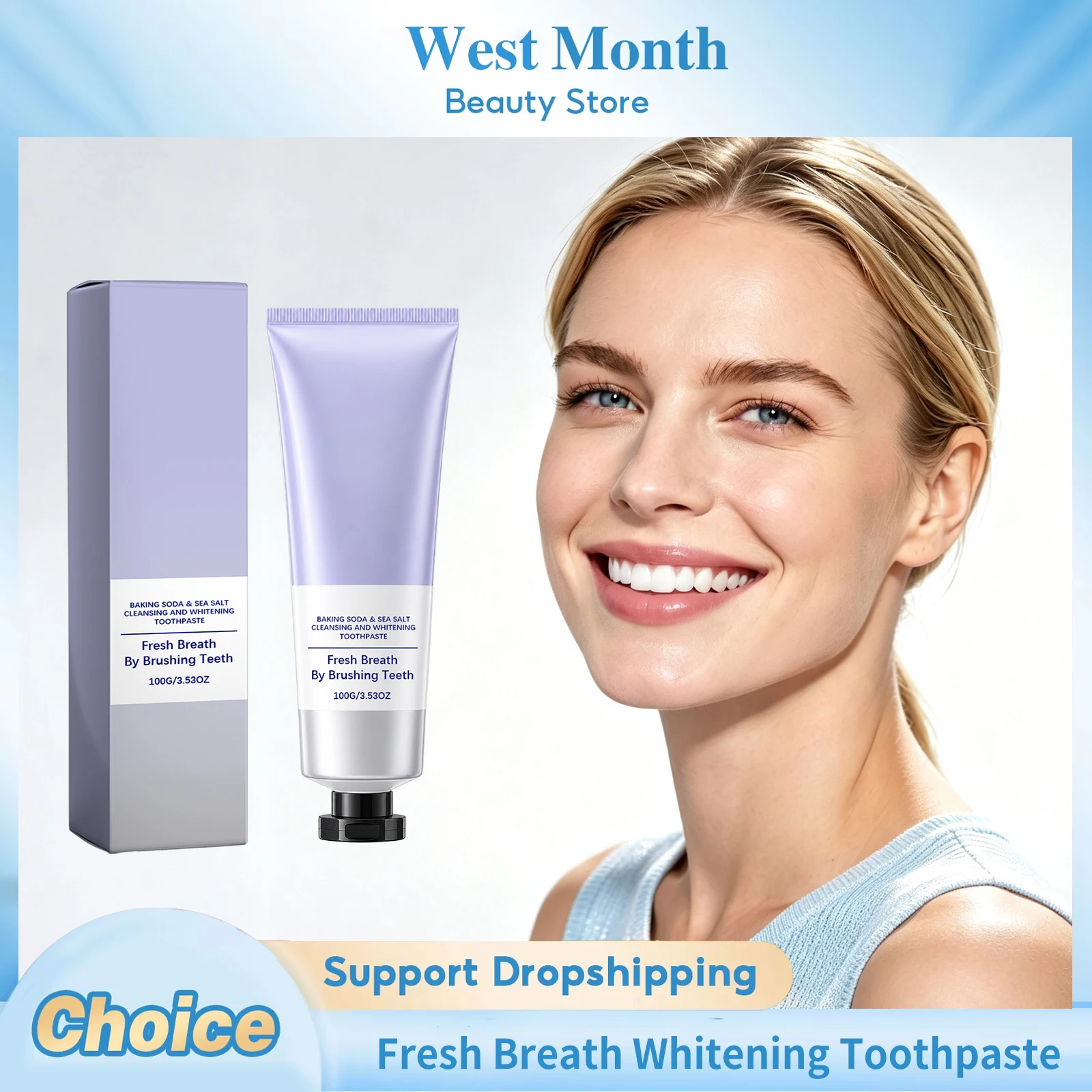 Whitening Toothpaste Deep Cleaning Protect Enamel Gum Health Lasting Fragrance Fresh Breath Brightening Stain Removal Oral Care