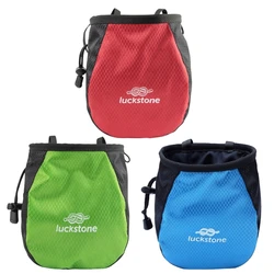 Rock Climbing Chalk Bag Outdoor Bouldering Magnesia Pouch Drawstring Closure Bag Nonslip Chalk Bag Bouldering Adjustable Bag