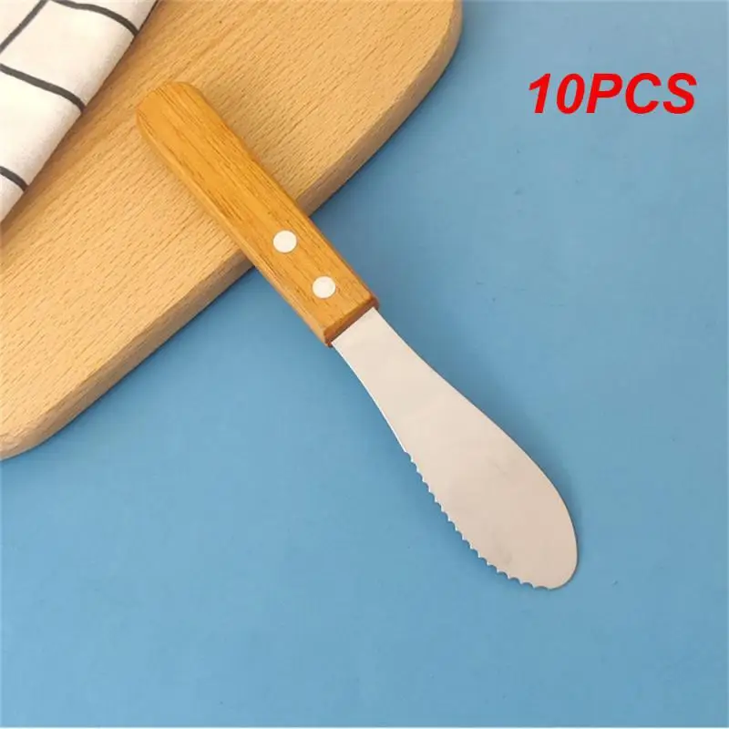 10PCS Cheese Knife 420 Stainless Steel Cream Scraper Smoothing Cream Modern Minimalist Kitchen Tools Butter Knife Polished