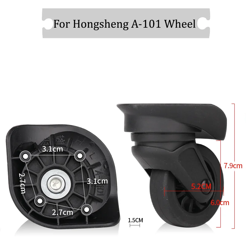 

Suitable For Hongsheng A-101 Universal Wheel Silent Wheel Luggage Anti-wear Wheels Replaceable Wheels Flexible Rotation Wheels