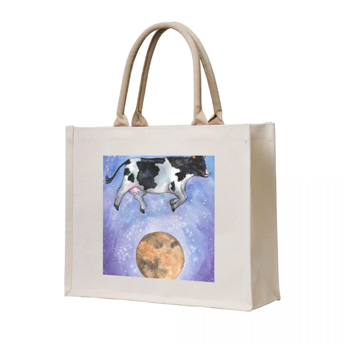 

The cow jumping over the moon Tote Bag Large bags for women custom tote bag tote bag university ecological bags