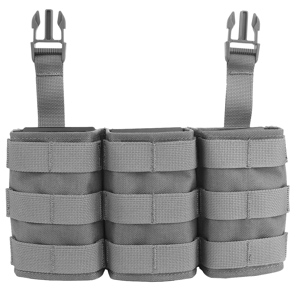 

Tactifans Tall Front Panel Magazine Pouch 7.62 Triple Kywi 500D Nylon Swift Clip Tactical Hunting Airsoft Accessories