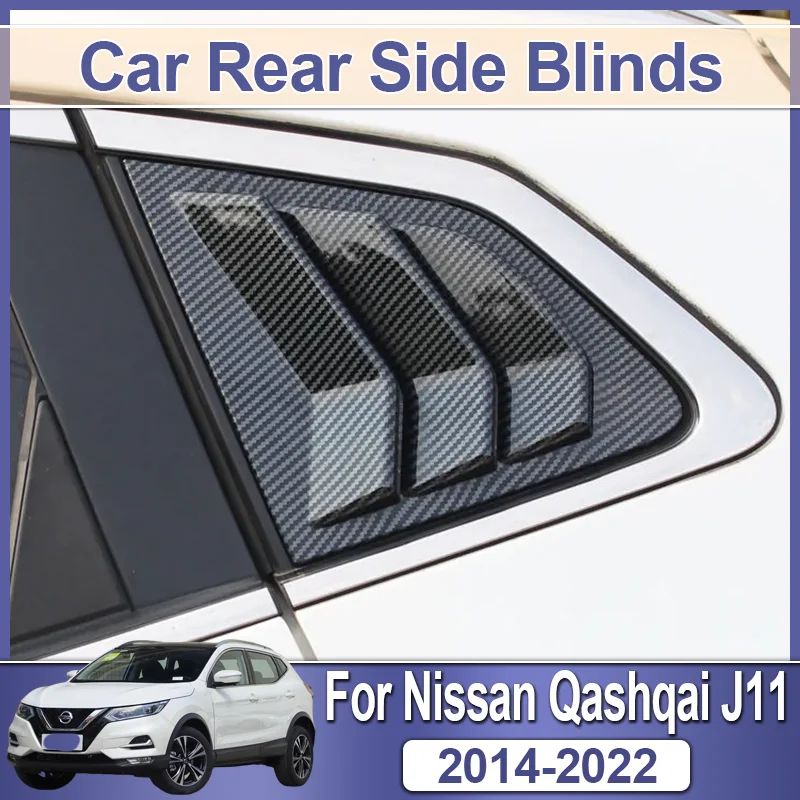 

Auto Part For Nissan Qashqai J11 Rogue Sport 2014~2022 Car Rear Window Shutter Rear Side Triangle Window Blind Louver Conversion