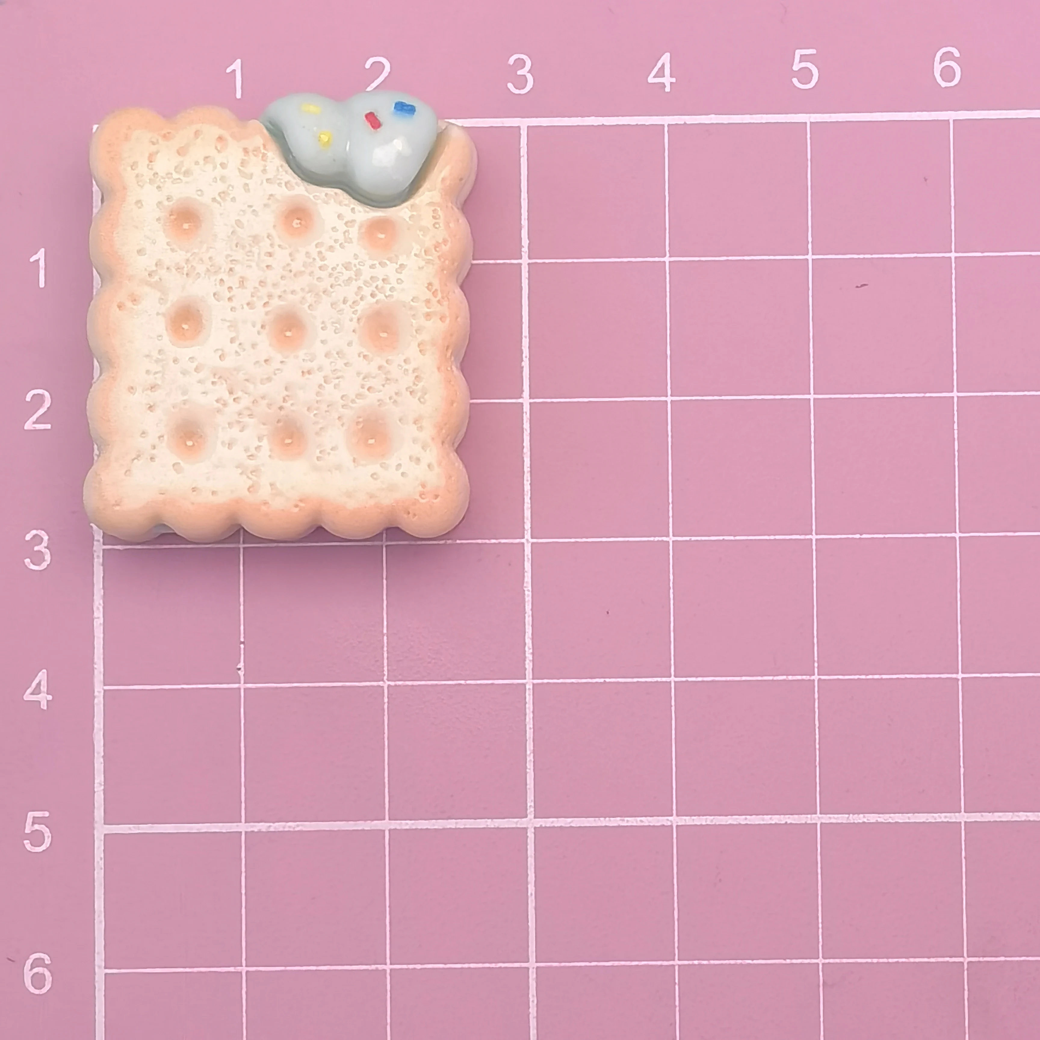 Resin Kawaii Mini Cartoon Biscuits Scrapbook Miniature Embellishments Material Charms Flatback Accessories DIY