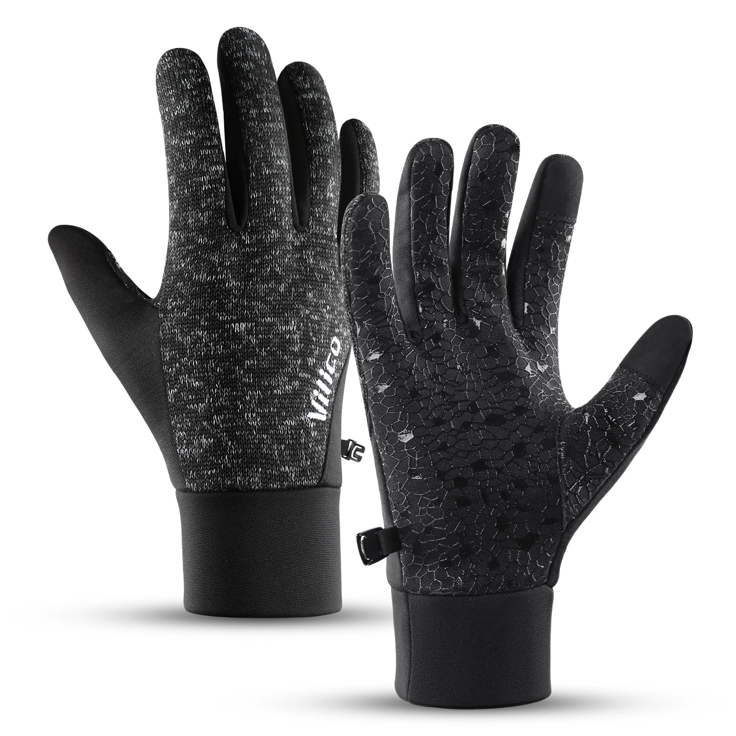 AliExpress Fezrgea Outdoor Running Men'S Winter Warm Knitted Touchscreen Cycling Gloves Women'S Autumn Winter Thick Velvet Gloves