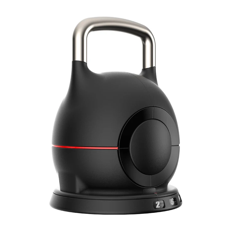 2025 مجموعة Kettlebell من الحديد الأسود المخصصة مقبض وزن المنافسة قابل للتعديل لمعدات الصالة الرياضية حديثًا #3