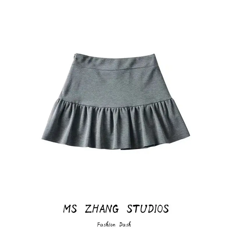 Gonna sportiva a vita alta da donna A-Line Ultra-ort Yoga Running Fitn Gonne alla moda Collezione primaverile con design in puro colore