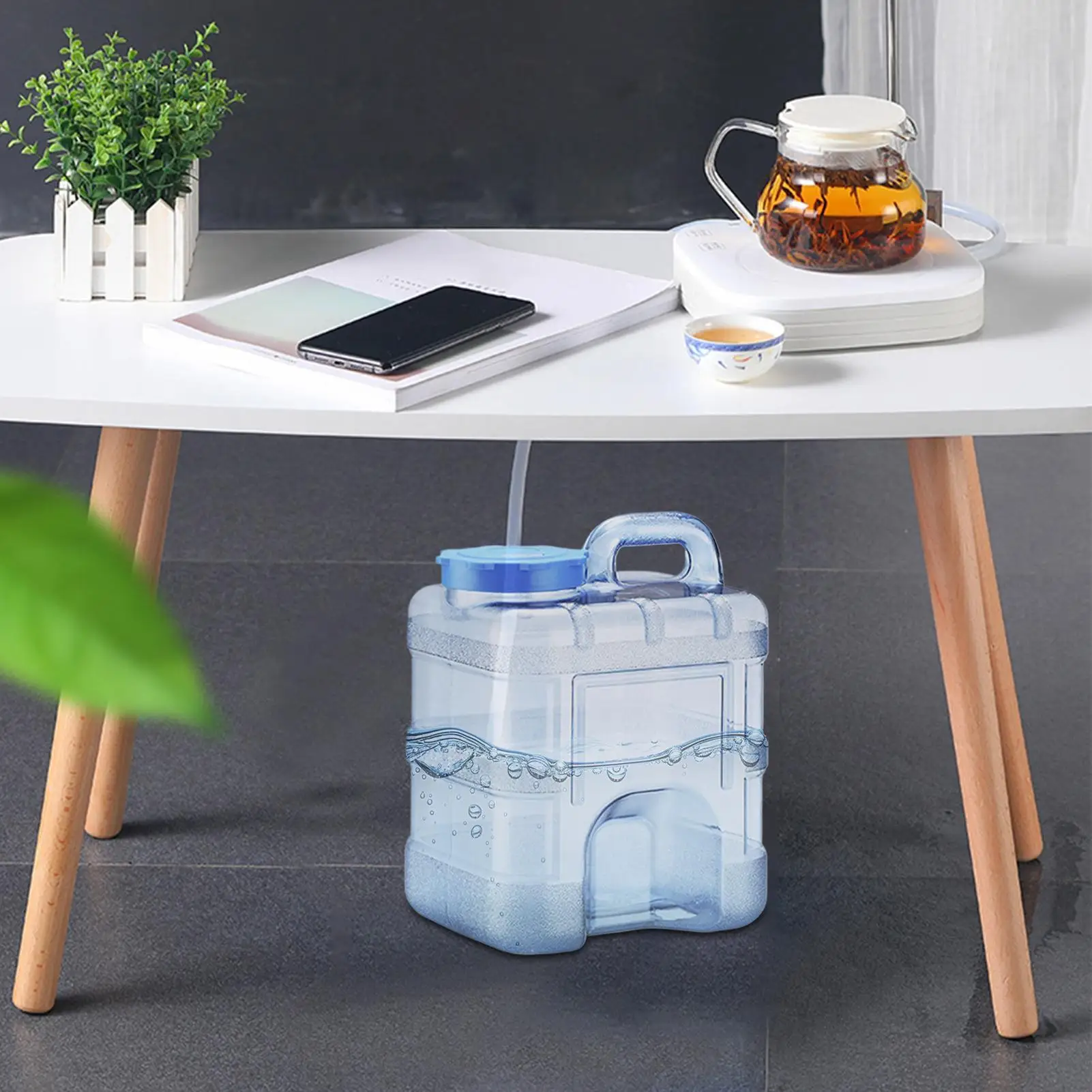 Camping Water Container 10L Camping Water Dispenser Heavy-Duty Food-Grade Bucket With Dispenser For Pool Survival Patio Home