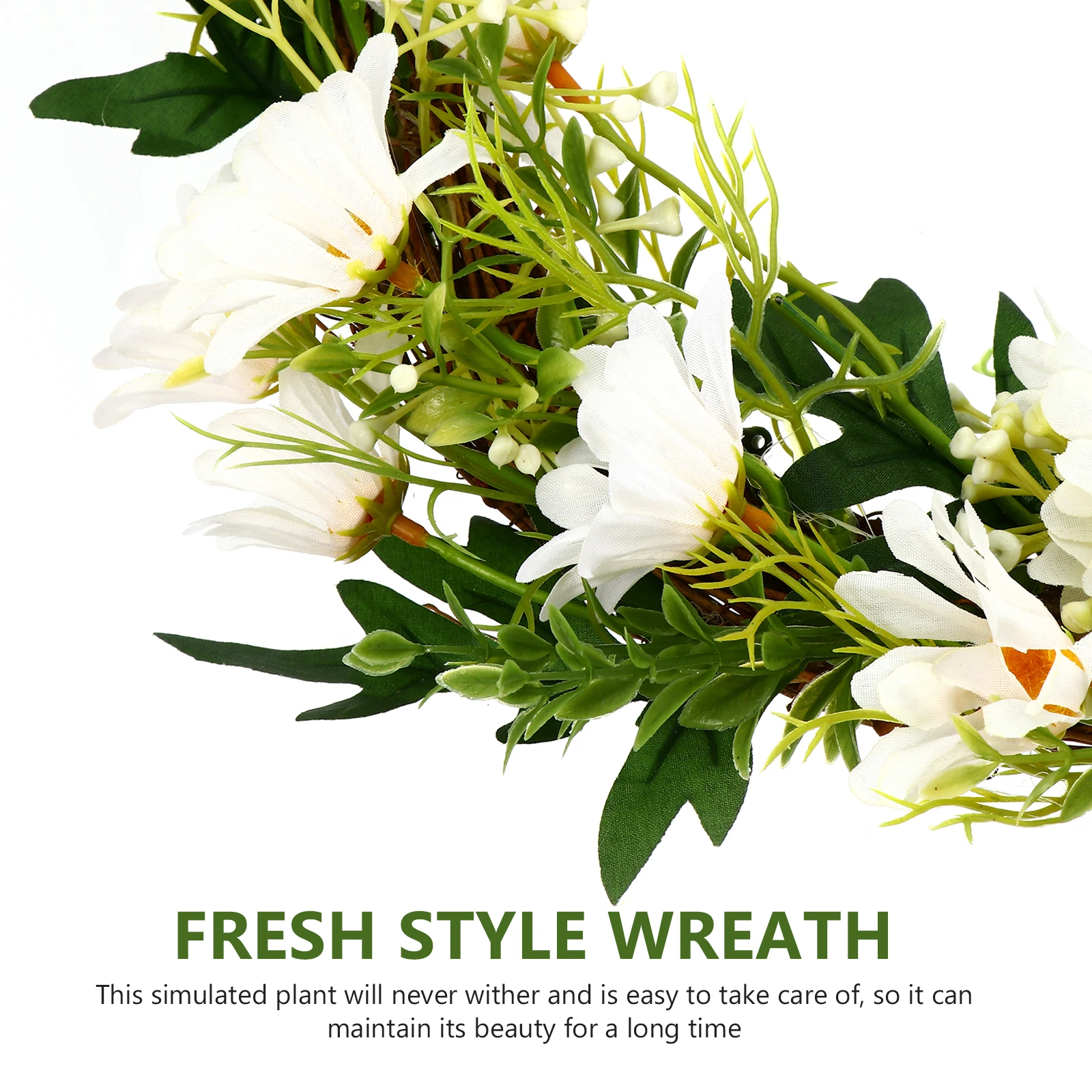 

Artificial Wreath Fresh Style Wreath Door Hanging Indoor OutdoorWall nament Delicate Fresh Style