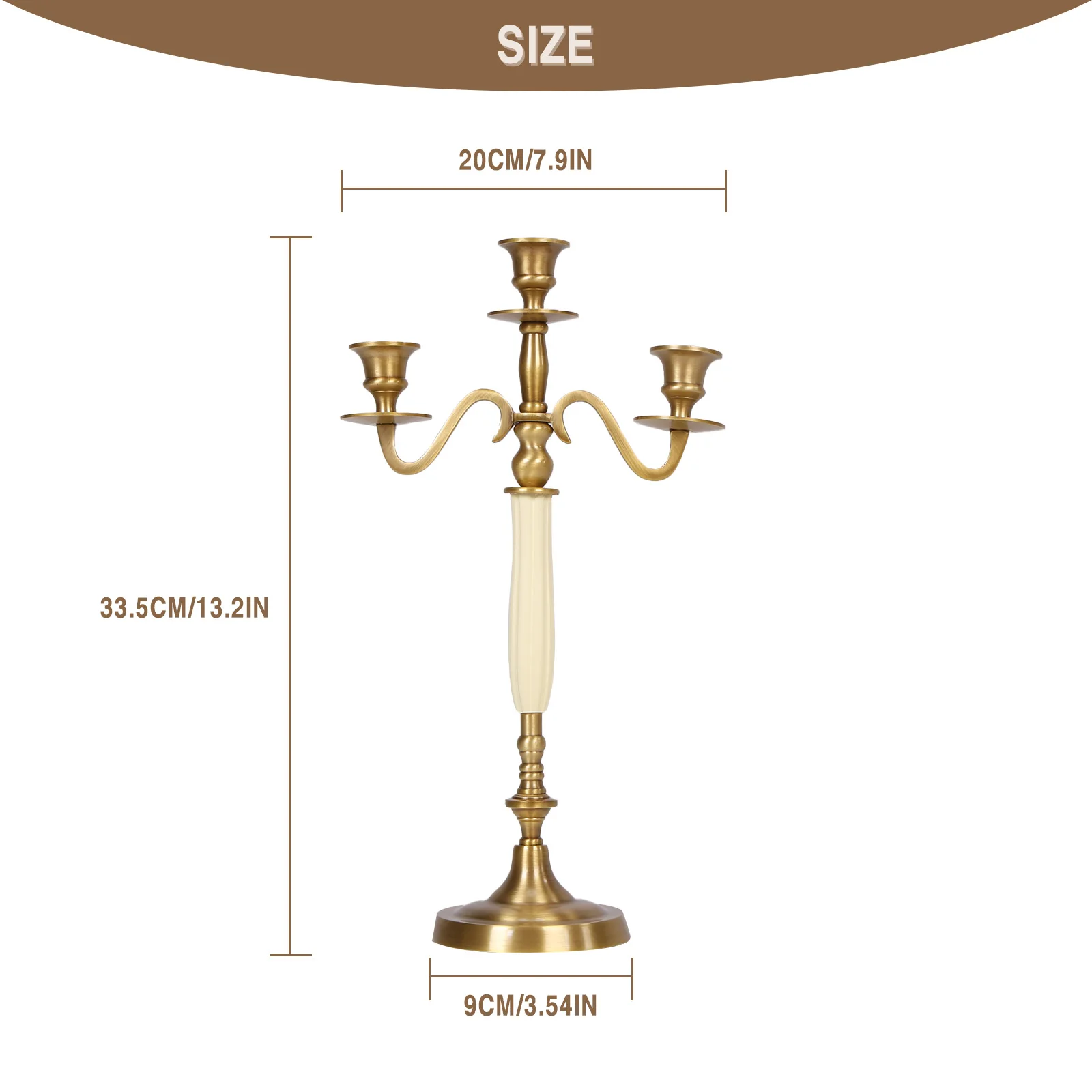 3/5 Heads Metal Candelabra Candlestick Candle Holder Wedding Event Candelabra for Wedding Dining Table Xmas Party Home Decor