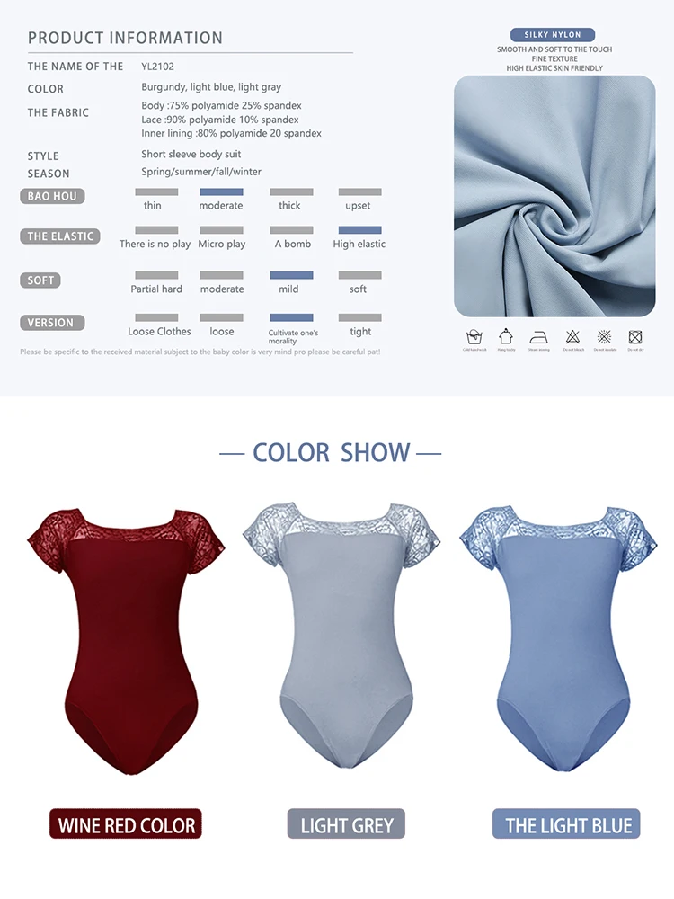 ملابس رقص الباليه للنساء ، ملابس رقص شبكية للبالغين ، ياقة قائمة ، مشبك مخفي ، ملابس رقص ، ملابس سباحة