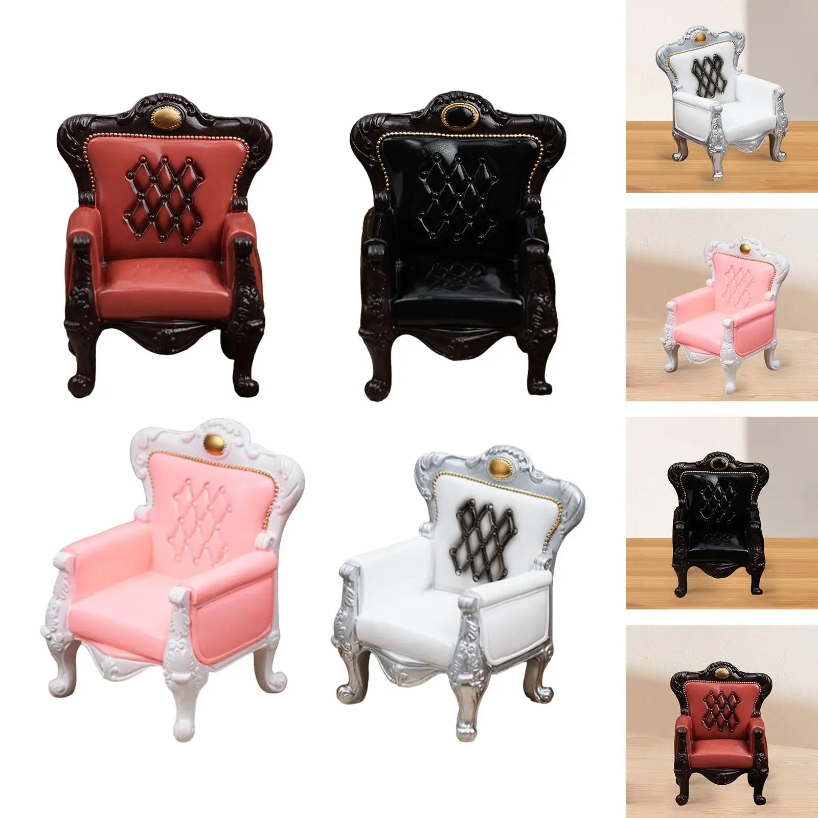 1:6 casa de bonecas sofá modelo em miniatura sala estar móveis colecionáveis dioramas boneca cadeira sofá para micro paisagem acessórios