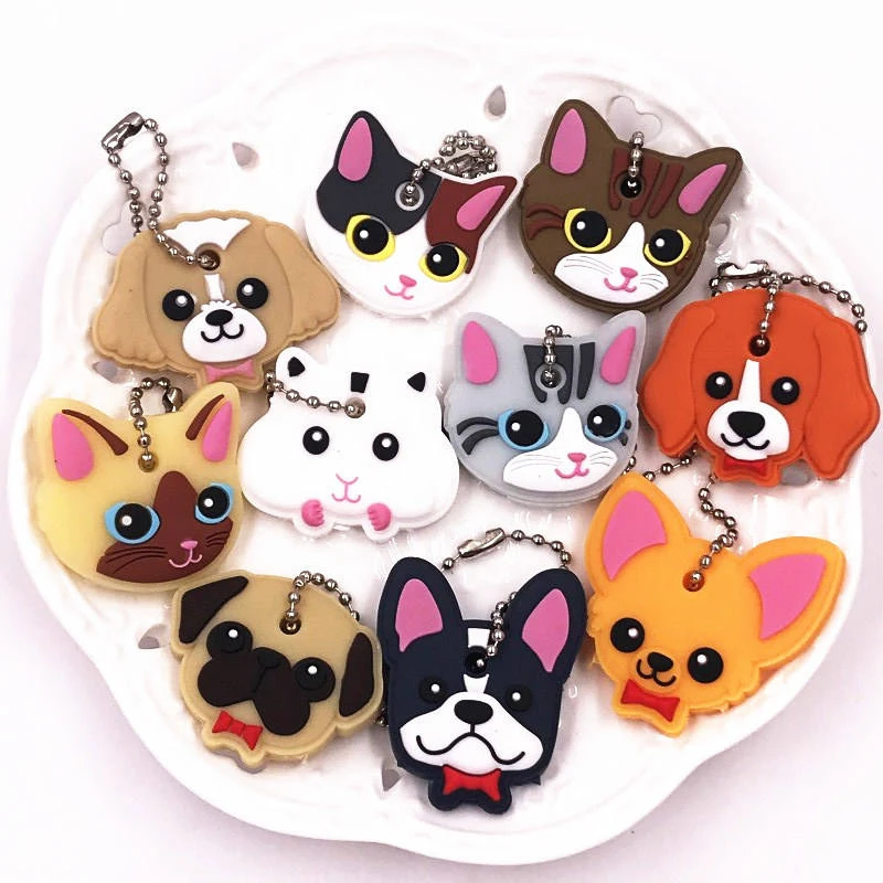 1pc Cartoon Key Protective Case Cover For Key Control Dust Cover Holder Organizer Home Accessories Supplies