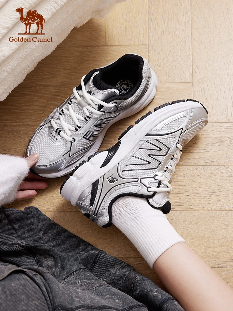 Golden Camel Women's Tennis Sneaker 2026 Autumn Soft Sole Comfortable Retro Casual Sport Shoes Versatile Fashionable Work Shoes