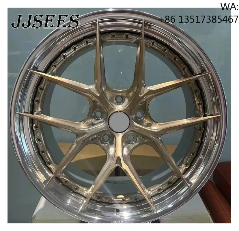 New Condition 17 18 19 20 21 22 Inch Deep Dish 2 Piece Forged Aluminum Alloy Wheel Rims 5X100/5X120 Passenger Car Wheels