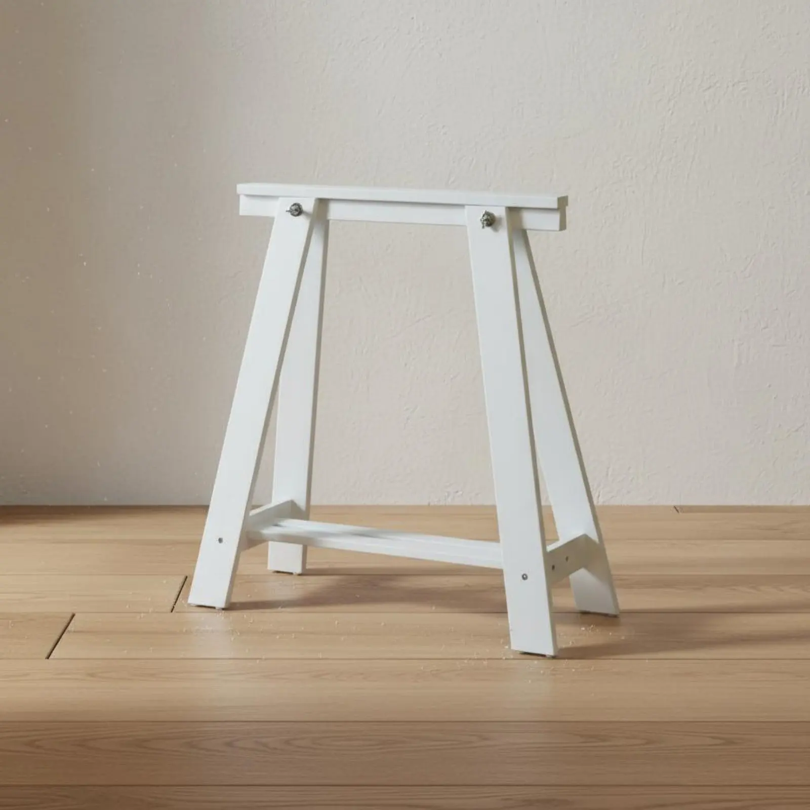 

Sturdy Wood Trestle Leg Versatile Adjustable Wooden Sawhorse Table Support Minimalist Design Furniture Component for Workshop
