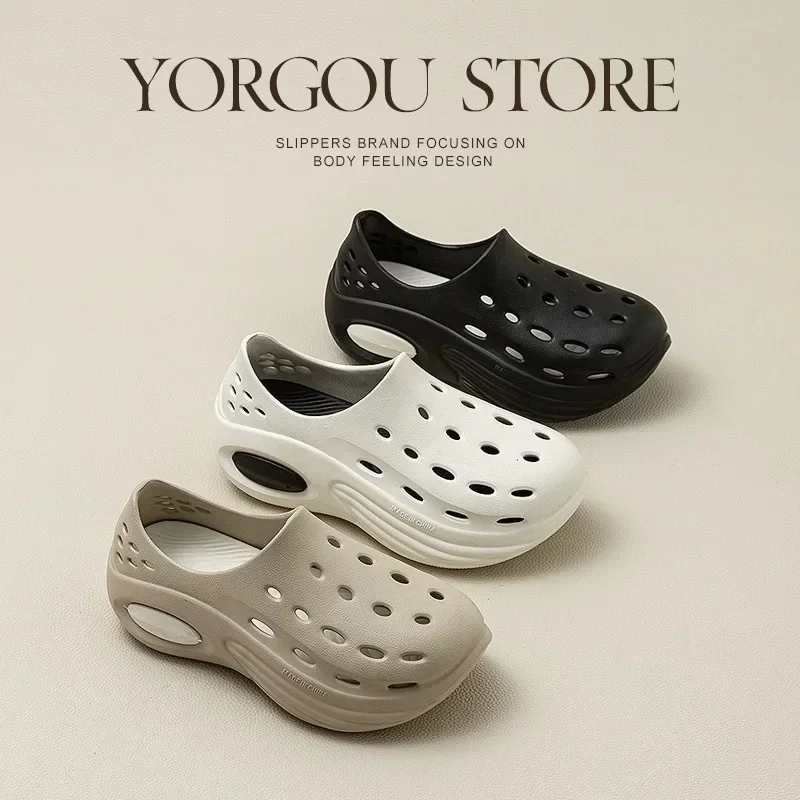 

Fashion Clogs Slippers Women Hole Garden Shoes Water Shoes For Men Beach Sandals Soft Eva Bathroom Slides House Slides
