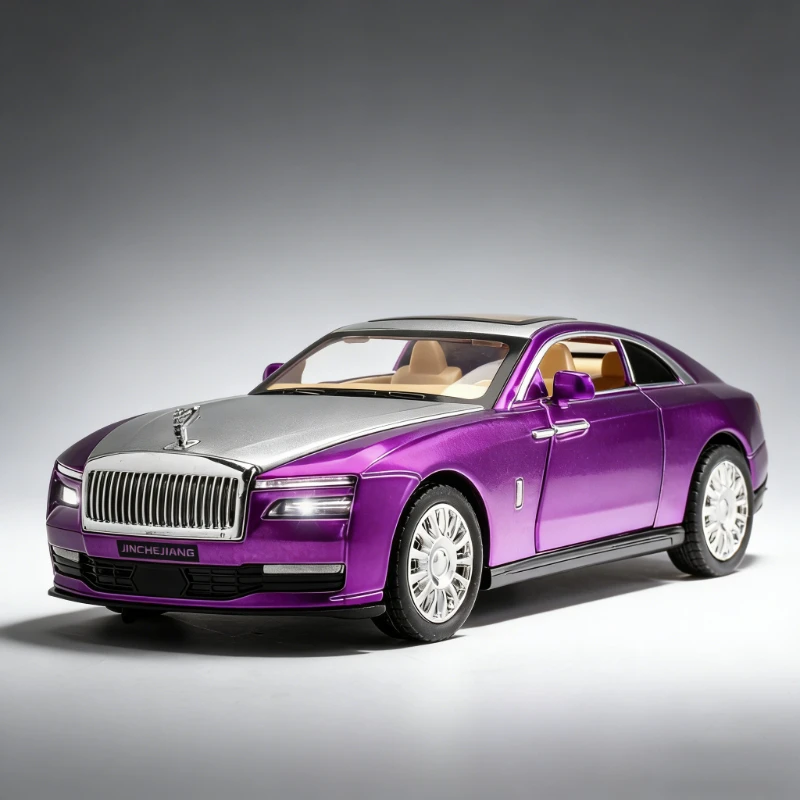 Simulation 1 : 32 Rolls pure electric car Shining alloy car model ornament toy exclusive for boys and girls