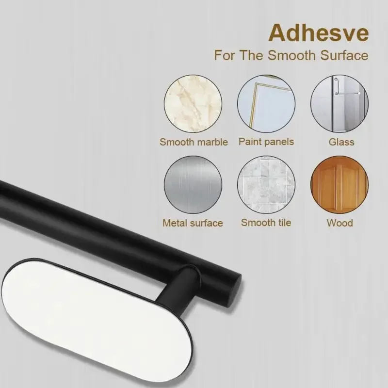 Stainless Steel Paper Towel Holder for Bathroom Kitchen No Punch Wall Mount Tissue Towel Roll Self Adhesive Toilet Storage Rack view 3