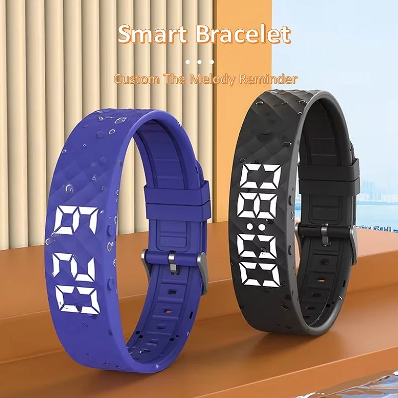 Pulsera multifuncional inteligente pulsera de Fitness IP65 impermeable deportes LED actividad rastreador de sueño reloj inteligente podómetro nuevo