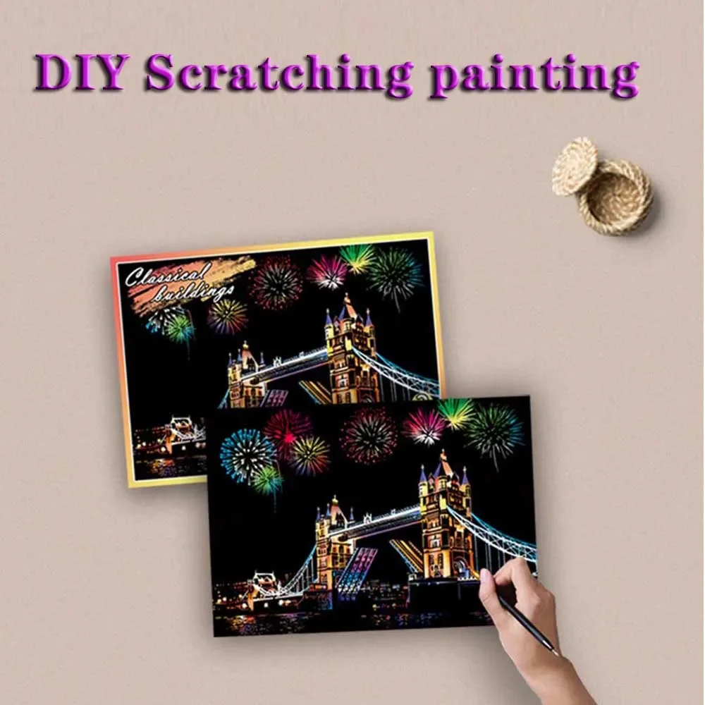 4Pcs/Set Diy Scratc… - image