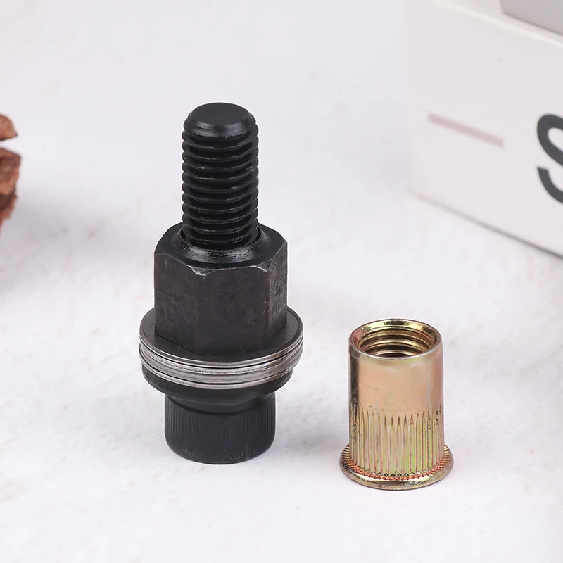 10pcs High Quality Hand Rivet Nut Tool Set Carbon Steel Manual Riveter Kit With M3-12 Nut Heads For DIY Repair Installation