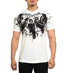Men's And Women's Halloween T-Shirt Gothic Style Crow Forest Element Ghost Dark Elf Pattern 3D Printed Tee Retro Tops Adult/Kids
