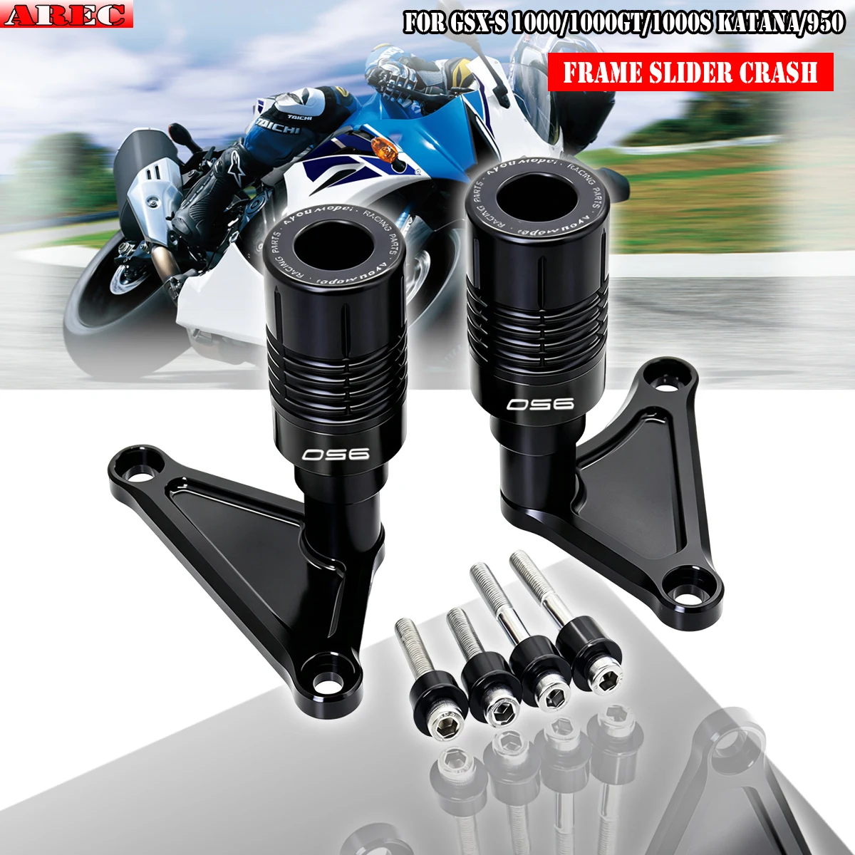 For Suzuki GSX-S 1000 GSX-S 1000GT GSXS1000GT GSX-S 950 GSXS 1000 GT 1000S katana Frame Slider Fairing Guard Crash Pad Protector