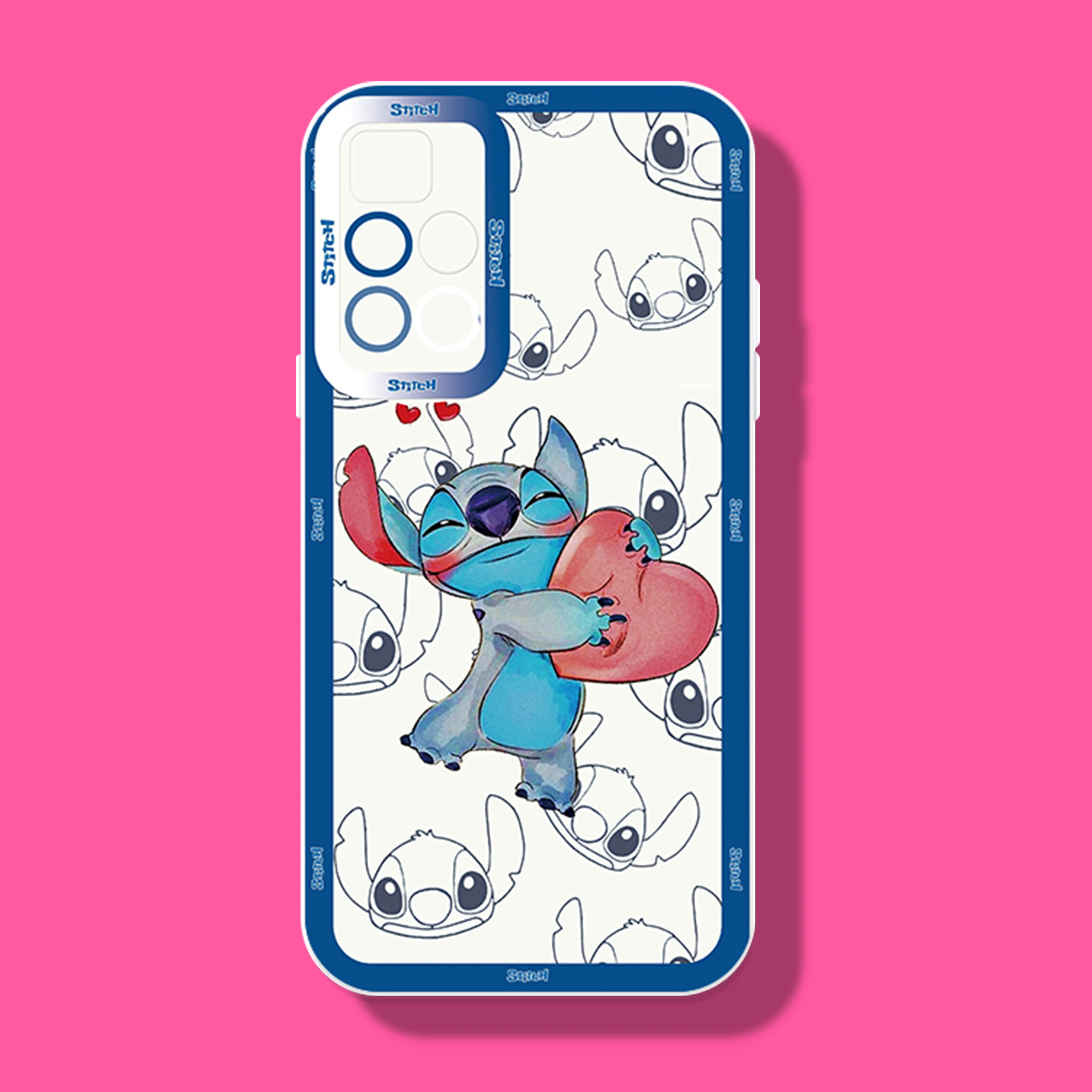 Disney Cute Stitch For Redmi 12C 10C 9T 8 A1 X 9C T A9 10A 40K Pro 4G 5G Angel Eyes Phone Case