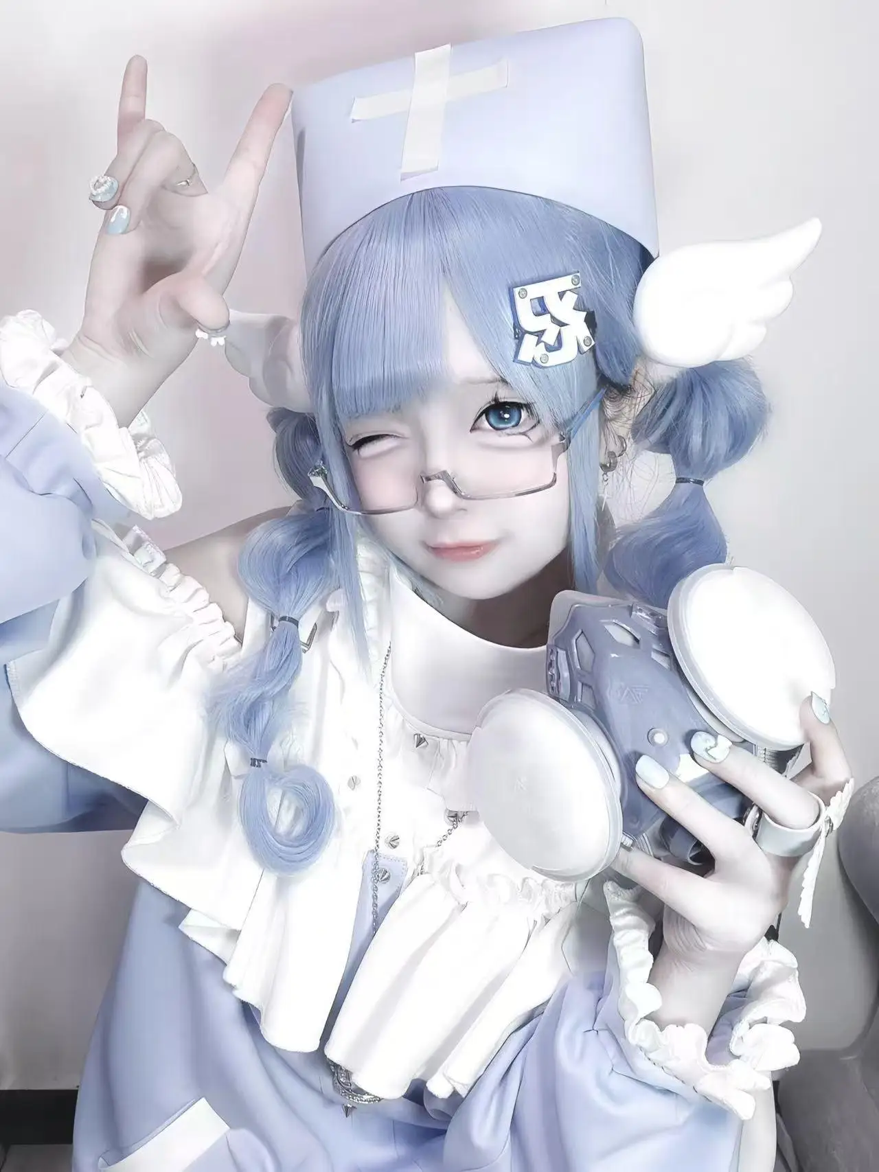 Original Mass-produced Loose Sweet Jacket Japanese Subculture Water Color Long-sleeved Top Shorts Leg Cover Set Autumn Hoodies