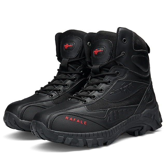 Military Tactical Men s Boots Big Size 39 46 Rafale Special Force High Cut Army Desert Combat Sandy Color Leather Work Shoes AliExpress