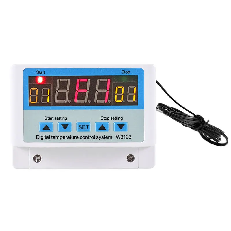 10pcs W3103 Digital Temperature Controller High Power 10a/30a Fully Automatic Temperature Controller Adjustable   Star