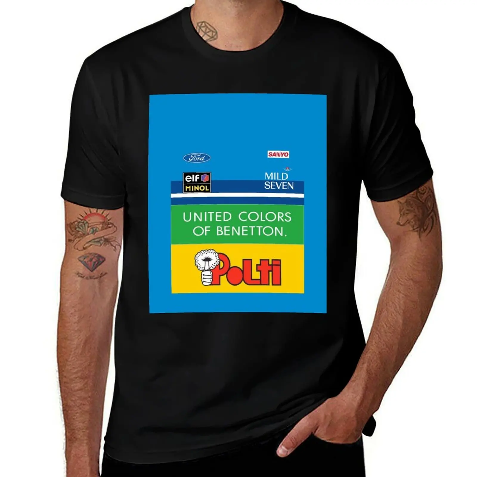 GP2 Tribute-Camiseta Benetton, camiseta personalizada, ropa para hombre, camisas de anime para hombre