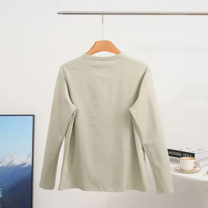2026 Herbst Bergsportmode, Angler-Baumwoll-Feeling, Schnelltrocknendes Langarm-T-Shirt, Basisschicht für Laufen und Fitness – Detail 11