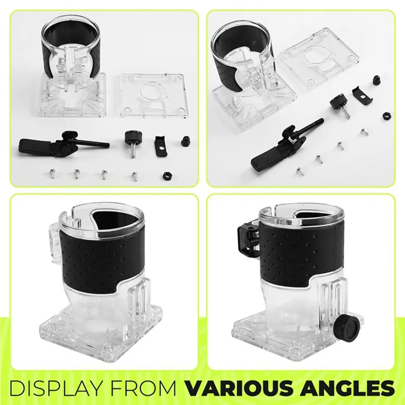 A74E-2X Trimming Router Base, Universal Milling Machine Base, Electric Trimmer Base, Power Tool Accessories For Woodworking